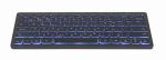 Gembird KB-BTRGB-01-DE Tastatur Universal Bluetooth QWERTZ Deutsch Schwarz