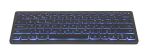 Gembird KB-BTRGB-01-DE Tastatur Universal Bluetooth QWERTZ Deutsch Schwarz