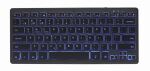 Gembird KB-BTRGB-01-DE Tastatur Universal Bluetooth QWERTZ Deutsch Schwarz