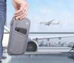 TROIKA SAFE FLIGHT Dokumententasche Grau Polyester