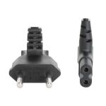 Manhattan 356879 Stromkabel Schwarz 3 m Netzstecker Typ C C7-Koppler