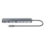 Manhattan 181167 laptop-dockingstation & portreplikator Kabelgebunden USB 3.2 Gen 2 (3.1 Gen 2) Type-C Grau