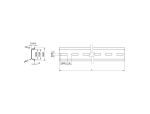 DELOCK Hutschiene 35 x 7,5 mm (10") Stahl