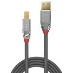Lindy 36663 USB Kabel USB 3.2 Gen 1 (3.1 Gen 1) 3 m USB A USB B 5 Gbit/s Grau
