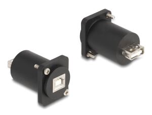 DELOCK D-Typ Modul USB 2.0 Typ-B Bu zu Typ-A Bu m Schrauben