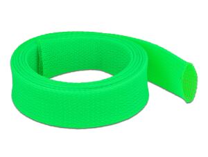 DELOCK Geflechtschlauch dehnbar 2 m x 38 mm grün