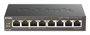D-Link DGS-1008P/E Netzwerk-Switch Unmanaged L2 Gigabit Ethernet (10/100/1000) Power over Ethernet (PoE) Desktop Schwarz