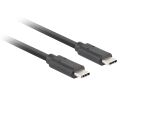 Lanberg CA-CMCM-32CU-0010-BK USB Kabel USB 3.2 Gen 2 (3.1 Gen 2) 1 m USB C Schwarz