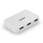 Lindy 43143 Schnittstellen-Hub USB 3.2 Gen 1 (3.1 Gen 1) Type-A 5000 Mbit/s Weiß