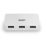 Lindy 43143 Schnittstellen-Hub USB 3.2 Gen 1 (3.1 Gen 1) Type-A 5000 Mbit/s Weiß