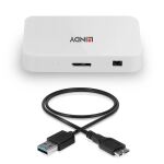Lindy 43143 Schnittstellen-Hub USB 3.2 Gen 1 (3.1 Gen 1) Type-A 5000 Mbit/s Weiß