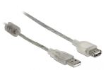 DeLOCK 82244 USB Kabel USB 2.0 0,3 m USB A 0,48 Gbit/s Transparent