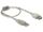 DeLOCK 82244 USB Kabel USB 2.0 0,3 m USB A 0,48 Gbit/s Transparent