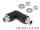 DeLOCK Hohlstecker Adapter DC 5,5 x 2,5 mm Buchse auf Buchse mit Gewinde gewinkelt 90°