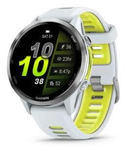 Garmin Forerunner 970 3,56 cm (1.4") AMOLED Digital 454 x 454 Pixel Touchscreen Weiß WLAN GPS