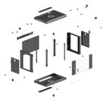 Lanberg WF03-5306-10B Rack 6U Wandmontiertes Regal Schwarz
