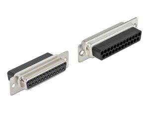 DELOCK D-Sub 25 Pin Crimp Buchse, Metall, 4 Stück
