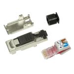 LogiLink MP0040 Drahtverbinder RJ-45 Schwarz, Metallisch