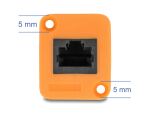 DELOCK D-Typ RJ45 Kabel Stecker zu Buchse Cat.5e O/S 30cm