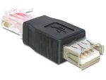 DELOCK Adapter USB Buchse > Rj45 Stecker