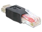 DELOCK Adapter USB Buchse > Rj45 Stecker