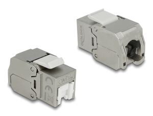 DELOCK Keystone Modul RJ45 Bu > LSA Cat.6A STP staubschutz