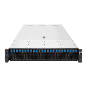 ASUS RS720-E12-RS24G Rack (2U) Schwarz, Silber
