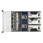 ASUS RS720-E12-RS24G Rack (2U) Schwarz, Silber
