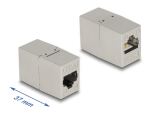 DELOCK Adapter RJ45 Buchse zu RJ45 Buchse Cat.6A Metall