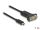 DeLOCK Adapter USB Type-C zu 1 x Seriell RS-232 D-Sub 9 Pin Stecker mit Muttern 1 m