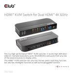 CLUB3D HDMI KVM SWITCH FOR DUAL HDMI 4K 60Hz