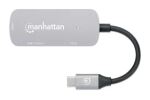 Manhattan 130707 laptop-dockingstation & portreplikator Kabelgebunden USB 3.2 Gen 1 (3.1 Gen 1) Type-C Aluminium