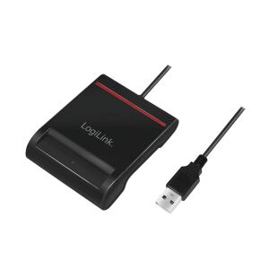LogiLink CR0047 Smart-Card-Lesegerät Drinnen USB 2.0 Schwarz