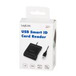 LogiLink CR0047 Smart-Card-Lesegerät Drinnen USB 2.0 Schwarz