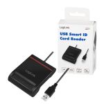 LogiLink CR0047 Smart-Card-Lesegerät Drinnen USB 2.0 Schwarz