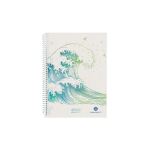 Herlitz Spiralblock A5 70 Bl. kariert GREENline Welle