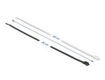 DELOCK Kabelbinder mit flachem Kopf L 280 x B 3,6 mm 100 Stk