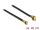 DeLOCK 89650 Koaxialkabel 1.13 0,4 m MHF (I-PEX) MHF IV/ HSC MXHP32 Schwarz, Gold