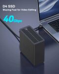 TERRAMASTER D4 SSD,4bay All SSD Gehäuse,USB4,40Gbps,Diskless