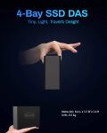 TERRAMASTER D4 SSD,4bay All SSD Gehäuse,USB4,40Gbps,Diskless