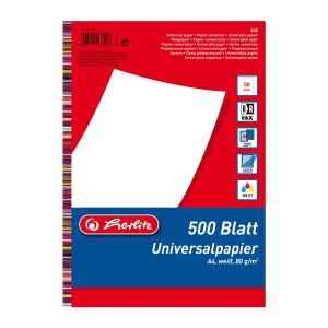 Herlitz 5033402 Druckerpapier A4 (210x297 mm) 500 Blätter Weiß