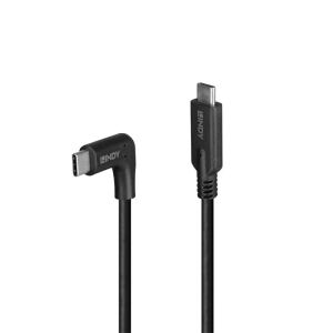 Lindy 32018 USB Kabel USB 3.2 Gen 2 (3.1 Gen 2) 1 m USB C 10 Gbit/s 60 W Schwarz