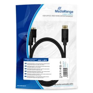MediaRange MRCS199 Videokabel-Adapter 2 m DisplayPort DVI Schwarz