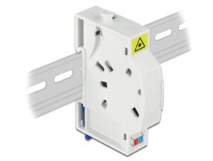 DeLOCK LWL Anschlussdose für Hutschiene 2 x SC Simplex oder LC Duplex