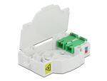 DeLOCK LWL Anschlussdose für Hutschiene 2 x SC Simplex oder LC Duplex