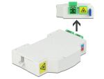 DeLOCK LWL Anschlussdose für Hutschiene 2 x SC Simplex oder LC Duplex