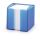 Durable TREND Quadratisch Blau, Transparent