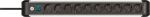 Brennenstuhl 1391030000 Verlängerungskabel 3 m 10 AC-Ausgänge Drinnen Schwarz, Silber