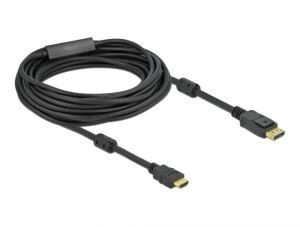 DeLOCK Aktives DisplayPort 1.2 zu HDMI Kabel 4K 60 Hz 10 m