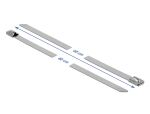 DELOCK Edelstahlkabelbinder L 400 x B 7,9 mm 10 Stück
